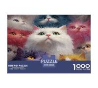 1000 Pièces Puzzle Beaucoup de Chats - Animal de Compagnie Cat Casse-tête Coloré Décoration Artistic 38x26cm/1000pcs