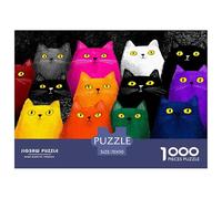 1000 Pièces Puzzle Beaucoup de Chats - Animal de Compagnie Cat Décoration Adultes Enfants Casse-tête Classique 70x50cm/1000pcs