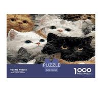 1000 Pièces Puzzle Beaucoup de Chats - Animal de Compagnie Cat Décoration Familiale Jeu Éducatif Défi 70x50cm/1000pcs