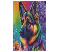 1000 Pièces Puzzle Berger Allemand pour Adultes Et Adolescents Enfants Puzzles sur Planche De Bois Cadeau 78×53cm