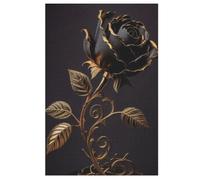1000 Pièces Puzzle Black Rose pour Adultes Et Adolescents Enfants Puzzles sur Planche De Bois Cadeau (78×53cm)