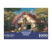 1000 Pièces Puzzle Cottage Conte de fées - Village d'art Cadeau Unique Décoration Artistic 38x26cm/1000pcs