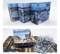 1000 pièces Puzzle de peinture, La Nuit Étoilée & Nymphéas de Van Gogh, Cadeau intellectuel, Cultiver la pensée logique, Exercer la concentration et la patience, Cadeau d'anniversaire/Noël/Halloween/V