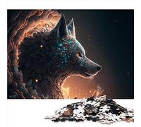 1000 Pièces Puzzle en Carton Animal Loup Puzzles pour Adultes Puzzle Puzzles en Carton Jouet Jeu Intellectuel (Taille 26x38cm)