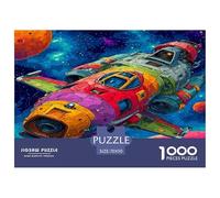 1000 Pièces Puzzle Explorez Le Vaisseau Spatial - Décoration de l'aviation Jeu Éducatif Défi Casse-tête Classique Adultes Enfants 70x50cm/1000pcs