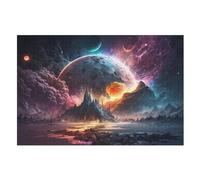 1000 Pièces Puzzle Fantasy Paysage pour Adultes Et Adolescents EnfFourmis Puzzles sur Planche De Bois Cadeau (75×50cm)