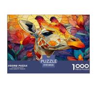 1000 Pièces Puzzle Giraffe - Animaux Cadeau Famille & Amis Décoration Artistic 38x26cm/1000pcs