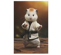 1000 Pièces Puzzle Hamster pour Adultes Et Adolescents Enfants Puzzles sur Planche De Bois Cadeau 78×53cm