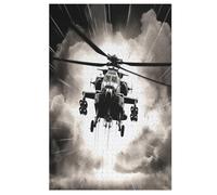 1000 Pièces Puzzle Hélicoptère pour Adultes Et Adolescents Enfants Puzzles sur Planche De Bois Cadeau 78×53cm