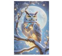 1000 Pièces Puzzle Hibou pour Adultes Et Adolescents Enfants Puzzles sur Planche De Bois Cadeau 78×53cm