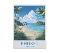 1000 Pièces Puzzle, Image De Puzzle en Bois pour Adultes，Phuket, Thaïlande，Jeux De Jouets Décontractés pour Adultes Et Adolescents Très Difficiles（75x50cm）-DN80