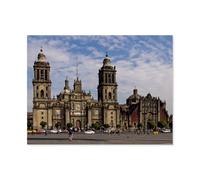 1000 Pièces Puzzle, Image De Puzzle en Papier pour Adultes，Cathédrale de Mexico，Jeux De Jouets Décontractés pour Adultes Et Adolescents Très Difficiles（50x70cm）-AT1