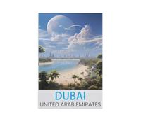 1000 Pièces Puzzle, Image De Puzzle en Papier pour Adultes,Dubaï Émirats Arabes Unis,Jeux De Jouets Décontractés pour Adultes Et Adolescents Très Difficiles(50x70cm)-FO61