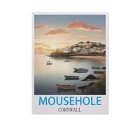 1000 Pièces Puzzle, Image De Puzzle en Papier pour Adultes，Mousehole Cornouailles，Jeux De Jouets Décontractés pour Adultes Et Adolescents Très Difficiles（38x26cm）-HC86