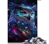 1000 Pièces Puzzle Jeux Éducatifs Galaxy Hibou Puzzles pour Adultes Puzzle Bois Puzzle Grand Cadeau pour Adultes (Taille 50x75cm)