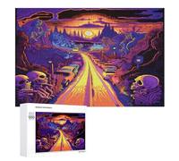 1000 Pièces Puzzle Jungle Sauvage pour Adultes Et Adolescents Enfants Puzzles sur Planche De Bois Cadeau （75×50cm）