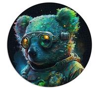 1000 Pièces Puzzle Koala Puzzles Ronds pour Adultes et Enfants, Puzzles en Carton Grand Cadeau pour Adultes (Taille 67.5x67.5cm)