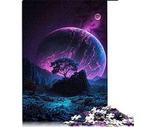 1000 pièces Puzzle Neon Planet Puzzles pour Adulte en Bois Jigsaw Family Entertainment Toys (Taille 50x75cm)