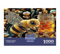 1000 Pièces Puzzle Petite Abeille Mignonne - Insectes artistiques Décoration Artistic Cadeau Famille & Amis Adultes 70x50cm/1000pcs