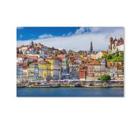 1000 Pièces Puzzle pour Adultes et Enfants - Paysage de Lisbonne au Portugal - Jouet Éducatif (75x50cm)