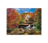 1000 Pièces Puzzle pour Adultes，Moulin à Grains de Glade Creek，1000 Pièces Puzzle Éducatif Intellectuel Décompression Amusant Jeu De Famille（75x50cm）-C48