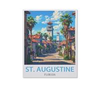1000 Pièces Puzzle pour Adultes，St. Augustine, Floride，1000 Pièces Puzzle Éducatif Intellectuel Décompression Amusant Jeu De Famille（38x26cm）-HW30