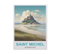 1000 Pièces Puzzle pour Enfants Adultes Jouet，Saint-Michel Avranches，Jeu Intellectuel Jeu Éducatif pour Adulte Enfant Stress Décoration De La Maison Puzzles（50x70cm）-GM10