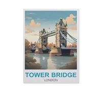 1000 Pièces Puzzle pour Enfants Adultes Jouet，Tower Bridge London，Jeu Intellectuel Jeu Éducatif pour Adulte Enfant Stress Décoration De La Maison Puzzles（38x26cm）-HC75
