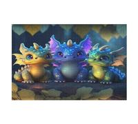 1000 Pièces Puzzle Ptérosaure pour Adultes Et Adolescents EnfFourmis Puzzles sur Planche De Bois Cadeau （75×50cm）