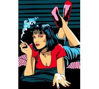 1000 Pièces Puzzle， Pulps Films Fictions Uma Thurman Affiches,Abstract Irregular Puzzle,pour Adult's Jouets Éducatifs pour La Famille,Décoration d'art Mural Fw498Zw