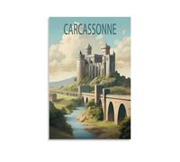 1000 pièces Puzzle Puzzle Carcassonne Frances Paysage Puzzle 1000 pièces Puzzle en Papier Enfants Adultes Jouets d’Apprentissage Jeu de décompression familiale 50x70cm