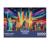 1000 Pièces Puzzle Statue de la Liberté - Architecture commémorative Casse-tête Coloré Jeu Familial Famille & Amis 38x26cm/1000pcs