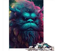 1000 Pieces Puzzle Toys Yeti Supernaturalism Jigsaw Puzzle Premium 100% Recycled Board for Kids Age 14 Years Up Birthday Gift for Adults Boys Girls 1000pcs(26x38cm)