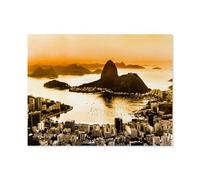 1000 Pièces Puzzles Adultes Adolescents Enfants Education，Pain de Sucre et Plage de Botafogo à Rio de Janeiro, Brésil，Unique Parfaitement Classique Éducation Super Hard Anniversaire Cadeau-P95
