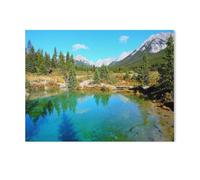 1000 Pièces Puzzles Adultes Adolescents Enfants Education，Splendeur colorée des Ink Pots dans Le Parc National Banff，Unique Parfaitement Classique Éducation Super Hard （50x70cm）-Y43