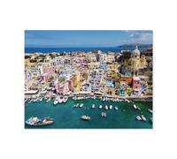 1000 Pièces Puzzles Adultes Adolescents Enfants Education，Vue de Procida，Unique Parfaitement Classique Éducation Super Hard Anniversaire Cadeau（50x70cm）-B15