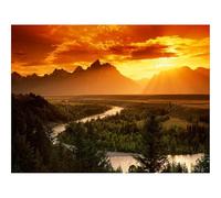 1000 Pièces Puzzles Classiques pour Adultes et Enfants-Déclin,Soleil,lumière 70x50cm
