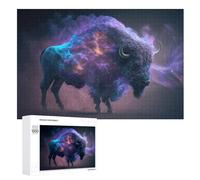 1000 Pièces Puzzles De Animal Bulls pour Adultes Enfants Puzzle en Bois Jeux ÉduChatifs, Jeu Familial Amusant （75×50cm）