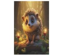 1000 Pièces Puzzles De Animal Hedgehog pour Adultes Enfants Puzzle en Bois Jeux ÉduChatifs, Jeu Familial Amusant (78×53cm)