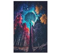 1000 Pièces Puzzles De Arbre de Vie Cosmique pour Adultes EnfFourmis Puzzle en Bois Jeux ÉduChatifs, Jeu Familial Amusant 78×53cm