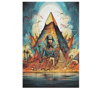 1000 Pièces Puzzles De Egyptian Mythology pour Adultes Enfants Puzzle en Bois Jeux ÉduChatifs, Jeu Familial Amusant (78×53cm)