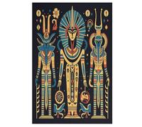 1000 Pièces Puzzles De Egyptian Mythology pour Adultes Enfants Puzzle en Bois Jeux ÉduChatifs, Jeu Familial Amusant (78×53cm)