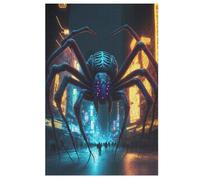 1000 Pièces Puzzles De Giant Spider pour Adultes Enfants Puzzle en Bois Jeux ÉduChatifs, Jeu Familial Amusant （78×53cm）