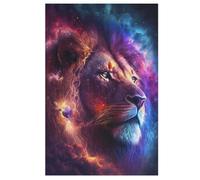 1000 Pièces Puzzles De Lion étoilé pour Adultes Enfants Puzzle en Bois Jeux ÉduChatifs, Jeu Familial Amusant 78×53cm