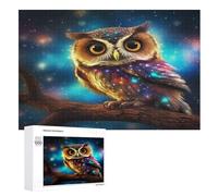 1000 Pièces Puzzles De Owl pour Adultes Enfants Puzzle en Bois Jeux ÉduChatifs, Jeu Familial Amusant （75×50cm）