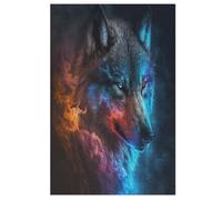 1000 Pièces Puzzles De Wolf pour Adultes Enfants Puzzle en Bois Jeux ÉduChatifs, Jeu Familial Amusant （78×53cm）
