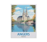 1000 Pièces Puzzles Drôles，Angers, France，Adultes Puzzle en Papier, Jouets Éducatifs pour Enfants Joli Cadeau（50x70cm）-P93