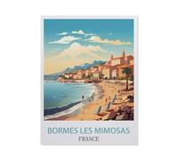 1000 Pièces Puzzles Drôles,Bormes Les Mimosas France,Adultes Puzzle en Carton, Jouets Éducatifs pour Enfants Joli Cadeau(50x70cm)-AC88