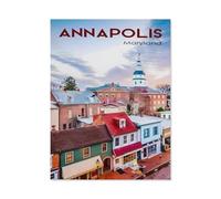 1000 Pièces Puzzles Drôles，Capitole de l'État d'Annapolis, Maryland，Adultes Puzzle en Holz Image, Adulte Après Le Travail Soulager Le Stress Jouets（75x50cm）-AT5