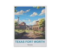 1000 Pièces Puzzles Drôles，Fort Worth, Texas，Adultes Puzzle en Papier, Jouets Éducatifs pour Enfants Joli Cadeau（38x26cm）-HT23